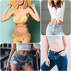 8Pcs 8 Style Iron Trousers Chain&nbsp;AJEW-CA0004-10