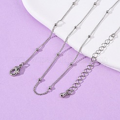Brass Satellite Chain Necklaces&nbsp;MAK-L045-08P