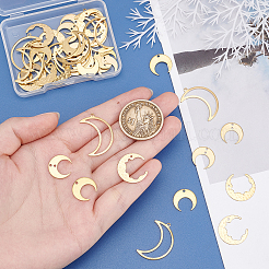 40Pcs 4 Style Brass Pendant&nbsp;KK-FH0002-65