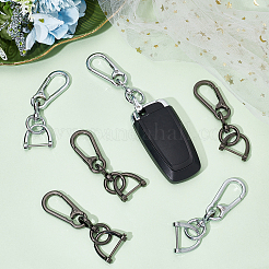 6Pcs 2 Colors Alloy Keychain Clasps&nbsp;DIY-CA0004-46