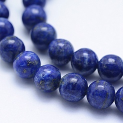 Natural Lapis Lazuli Beads Strands&nbsp;G-P342-01-6mm-AB