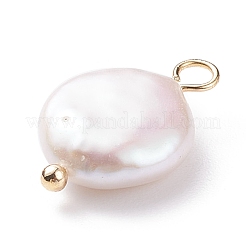 Natural Baroque Pearl Keshi Pearl Pendants&nbsp;X-PALLOY-JF01494-01