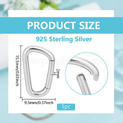 925 Sterling Silver Spring Gate Rings&nbsp;STER-BC0004-35P