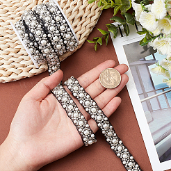 Imitation Polyester with ABS Plastic Beaded Trimming&nbsp;OCOR-CA0001-25