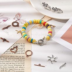 Tibetan Style Alloy Toggle Clasps&nbsp;TIBE-PH0004-03