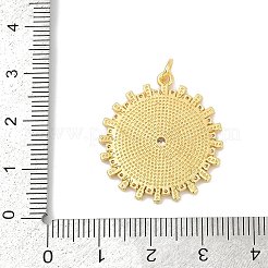 Brass Micro Pave Cubic Zirconia Pendants&nbsp;KK-U055-26G