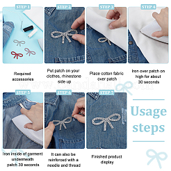 18Pcs 3 Colors Hot Glue & Rhinestone Sequin Patches&nbsp;PATC-FG0002-51