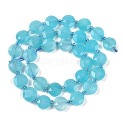 Dyed Natural White Jade Beads Strands&nbsp;G-C116-A29-01