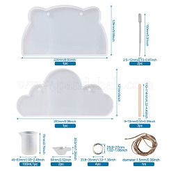 DIY Silicone Hangtag Molds Kits&nbsp;DIY-TA0008-41