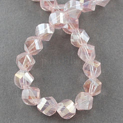 Electroplate Glass Beads Strands&nbsp;X-EGLA-R031-4mm-01