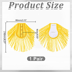1 Pair Cloth Tassels Epaulette&nbsp;AJEW-HY0003-38A