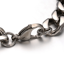 Tarnish Resistant 304 Stainless Steel Cuban Link Chain Bracelets&nbsp;BJEW-I198-05
