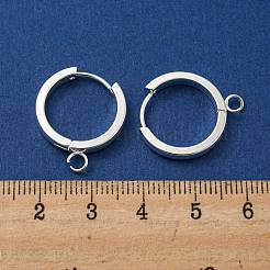 201 Stainless Steel Huggie Hoop Earrings Findings&nbsp;STAS-A167-01O-S