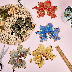 5Pcs 5 Colors Computerized Embroidery Cloth Iron on/Sew on Patches&nbsp;FIND-CY0001-26