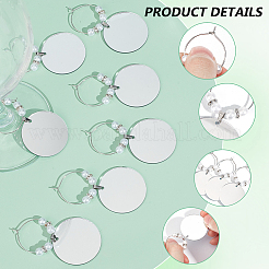 24Pcs Mirror Surface Acrylic Wine Glass Charms&nbsp;AJEW-BC00009