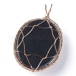 Natural Obsidian Big Pendants&nbsp;G-G771-C05