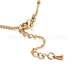 Ion Plating(IP) Heart and Key Pendant Necklaces&nbsp;NJEW-Q335-05A-G