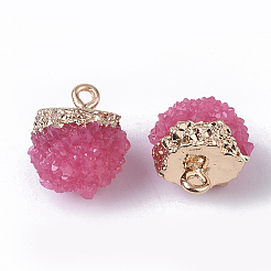 Druzy Resin Pendants&nbsp;X-RESI-S383-013