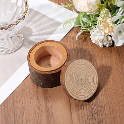 1Pc Wooden Ring Boxes with Lid&nbsp;DJEW-SP0001-10