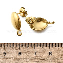 304 Stainless Steel Studs Earring Findings&nbsp;STAS-H233-30G