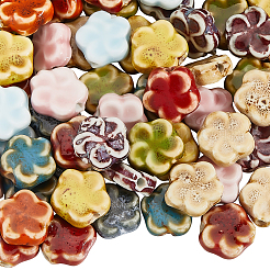 60Pcs 10 Colors Handmade Porcelain Beads for Necklaces Bracelets Making&nbsp;PORC-SC0001-24
