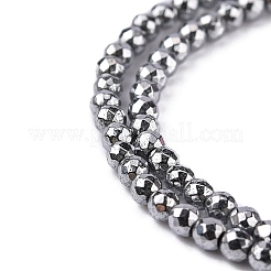 Non-Magnetic Synthetic Hematite Beads Strands&nbsp;X-G-G093-3mm