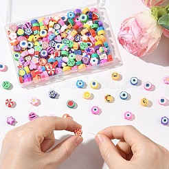 400Pcs 8 Styles Handmade Polymer Clay Beads&nbsp;CLAY-YW0002-53