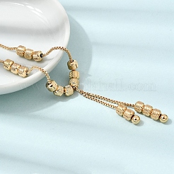 304 Stainless Steel Flat Round Beads Pendant Box Chain Necklaces&nbsp;SA-CBAF6AD-13G