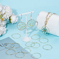 100Pcs Alloy Open Back Bezel Pendants&nbsp;FIND-OC0013-31A