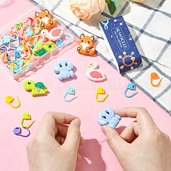 60Pcs ABS Plastic Knitting Crochet Locking Stitch Markers Holder&nbsp;DIY-SC0030-62