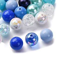 30Pcs 15 Colors Transparent & Opaque Acrylic Beads&nbsp;MACR-FP0001-18