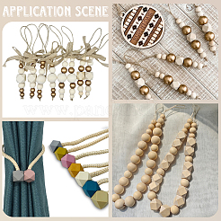 100Pcs Unfinished Wood Faceted Cube Beads&nbsp;WOOD-PA0001-75A