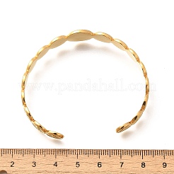 304 Stainless Steel Sun Cuff Bangles&nbsp;BJEW-F457-25G