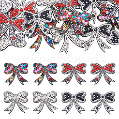16Pcs 4 Colors Bowknot Rhinestone Patches&nbsp;PATC-TA0001-18