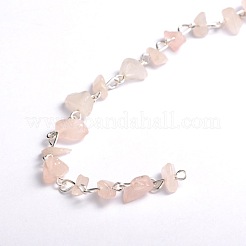 Handmade Gemstone Chips Beads Chains for Necklaces Bracelets Making&nbsp;AJEW-JB00043