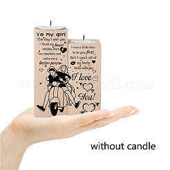 Wood Candle Holder&nbsp;AJEW-WH0268-006