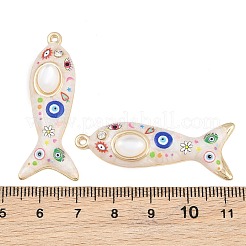 Printed Alloy Enamel Pendants&nbsp;RB-CBAA915-02G-02