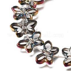 Electroplated Transparent Glass Beads Strands&nbsp;GL-CBA98F0-03E