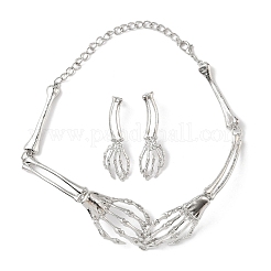Alloy Pendant Necklaces & Stud Earrings for Women&nbsp;SJEW-B021-01P