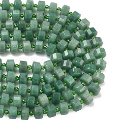 Natural Green Aventurine Beads Strands&nbsp;G-G453-G14-7x12mm