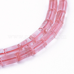 Cherry Quartz Glass Beads Strands&nbsp;G-F600-01