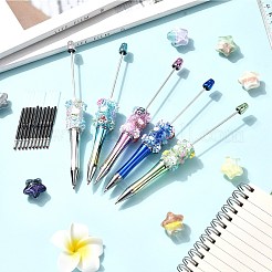 5Pcs 5 Colors Plastic Beadable Pen&nbsp;AJEW-SZ0002-87