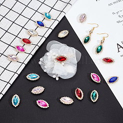 AHADEMAKER 80Pcs 8 Colors Sew on Rhinestone&nbsp;RGLA-GA0001-06