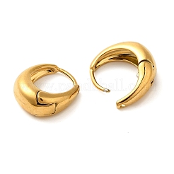 Real 18K Gold Plated 304 Stainless Stee Hoop Earrings&nbsp;EJEW-U009-02G-03