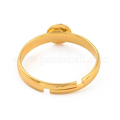 Adjustable Brass Finger Rings Components&nbsp;KK-WH0054-22B-G