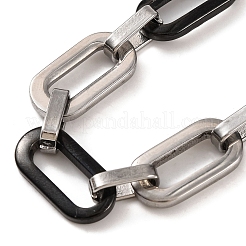 201 Stainless Steel Oval Link Chain Bracelets&nbsp;BJEW-B078-69EBP