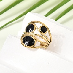 304 Stainless Steel Enamel Cuff Open Rings&nbsp;SA-CBA369F-05G