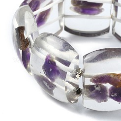 Natural Amethyst Stretch Bracelets&nbsp;BJEW-G702-06D