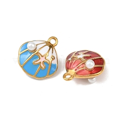 304 Stainless Steel Enamel Pendants&nbsp;STAS-B117-01G