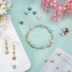 116Pcs DIY Evil Eye Style Bracelet Making Kits&nbsp;DIY-NB0005-01